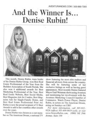 Aventura News - And the Winner is...